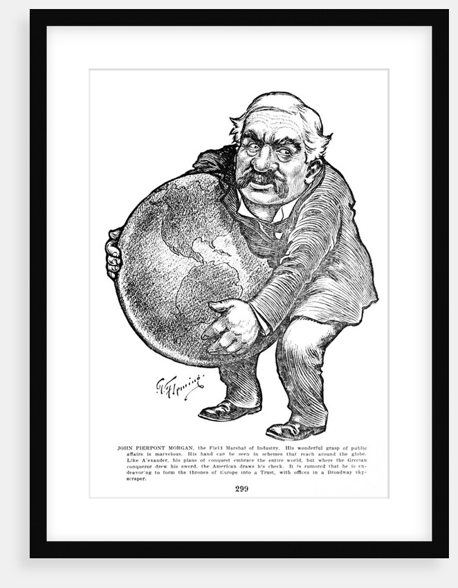 John Pierpont Morgan, the Field Marshal of Industry Cartoon by Thomas Fleming
