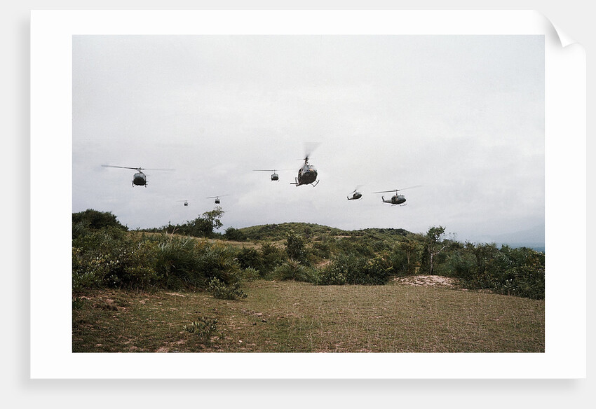 Helicopters Flying in Formation by Anonymous
