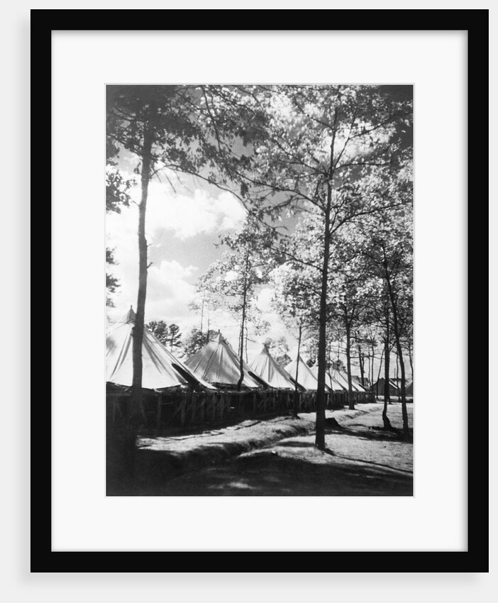 View Of Army Tents And Trees by Anonymous