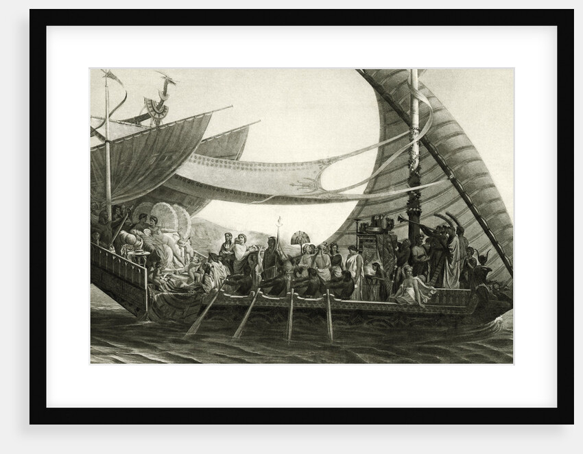 Cleopatras Barge On Nile/Illustration by Anonymous