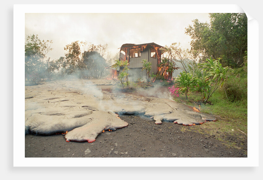 Lava from Kilauea Volcano Consumes Home by Anonymous