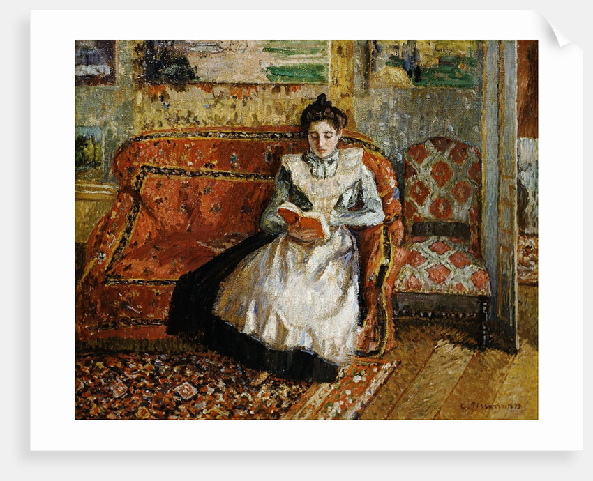 Jeanne Pissarro, Reading by Camille Pissarro