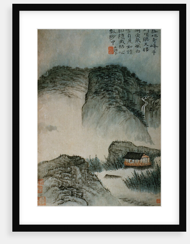 View of a House in the Mountains from an Album of Twelve Landscape Paintings by Tao Chi