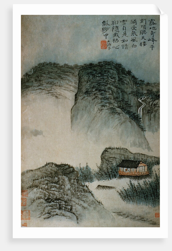 View of a House in the Mountains from an Album of Twelve Landscape Paintings by Tao Chi