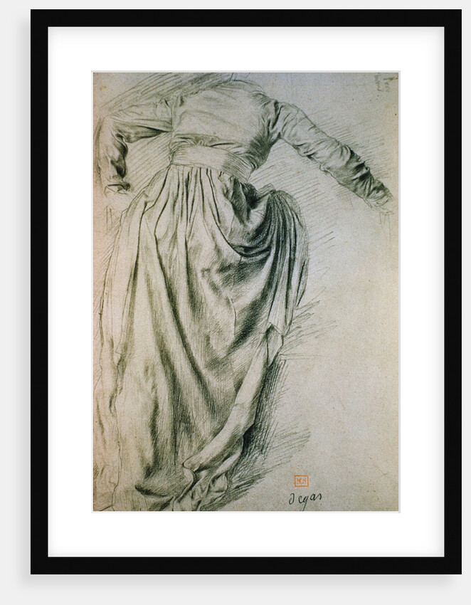 Study of a Draped Woman by Edgar Degas