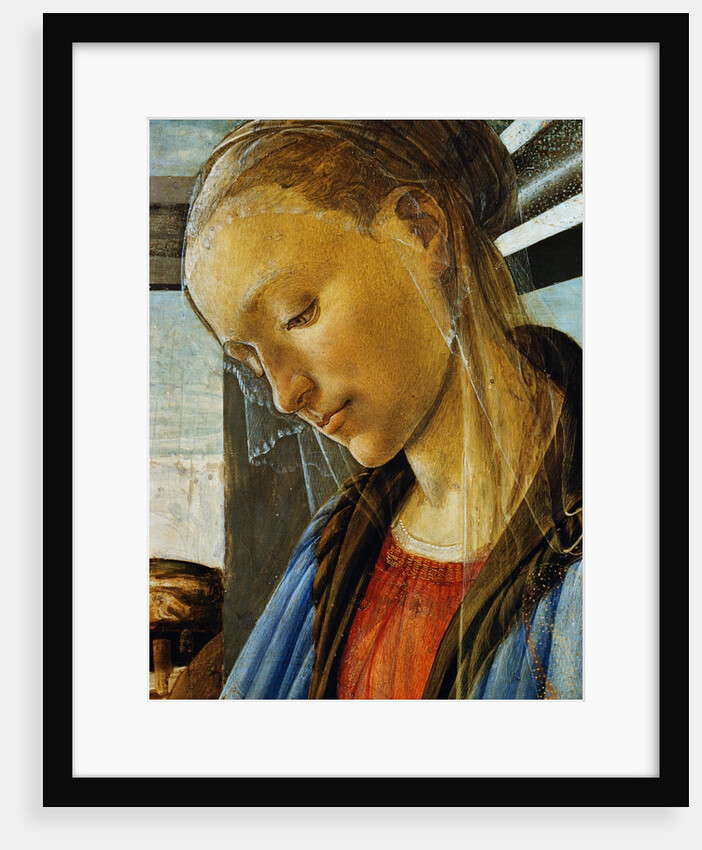 Detail of Mary from Madonna of the Eucharist by Botticelli