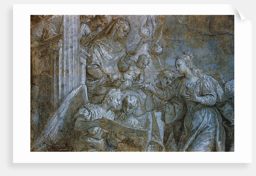 Detail of Saint Catherine Receiving Wedding Ring from The Marriage of Saint Catherine by Veronese