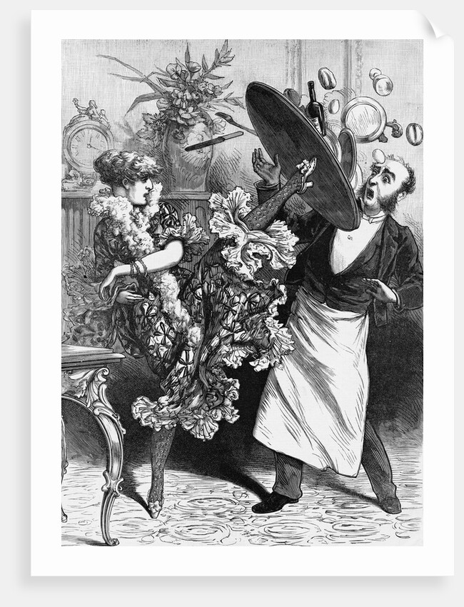 The Bernhardt Kick Newspaper Illustration by Anonymous