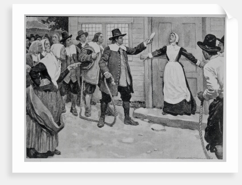 Illustration of a Woman Accused of Witchcraft by Anonymous