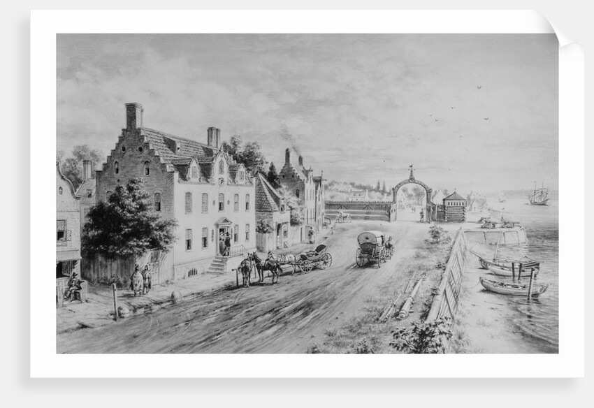 Engraving of William Kidd's House by Anonymous