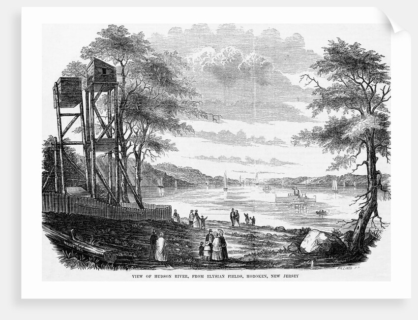 Hudson River from Elysian Fields by Anonymous