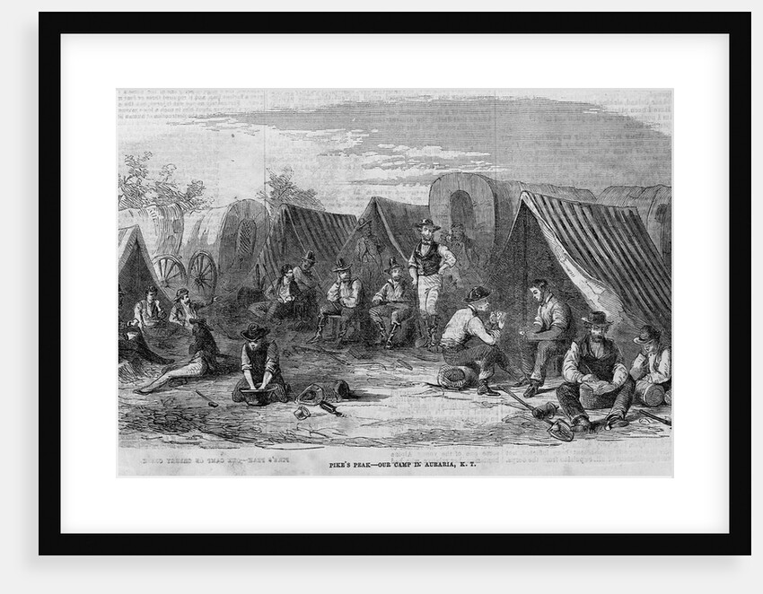 Gold Miners in Camp by Anonymous