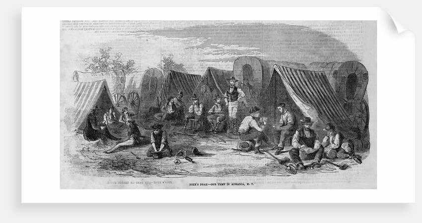 Gold Miners in Camp by Anonymous