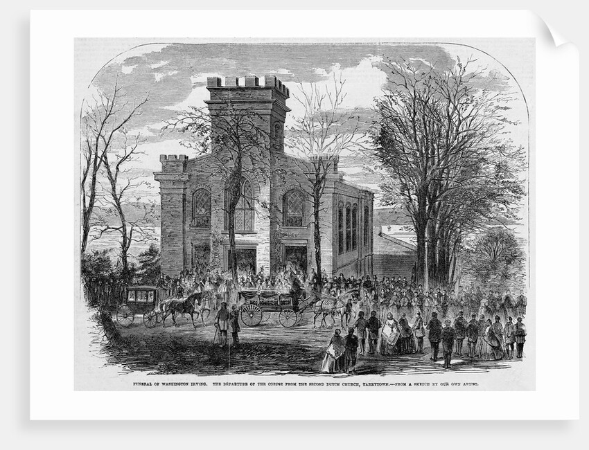Funeral of Washington Irving by Anonymous