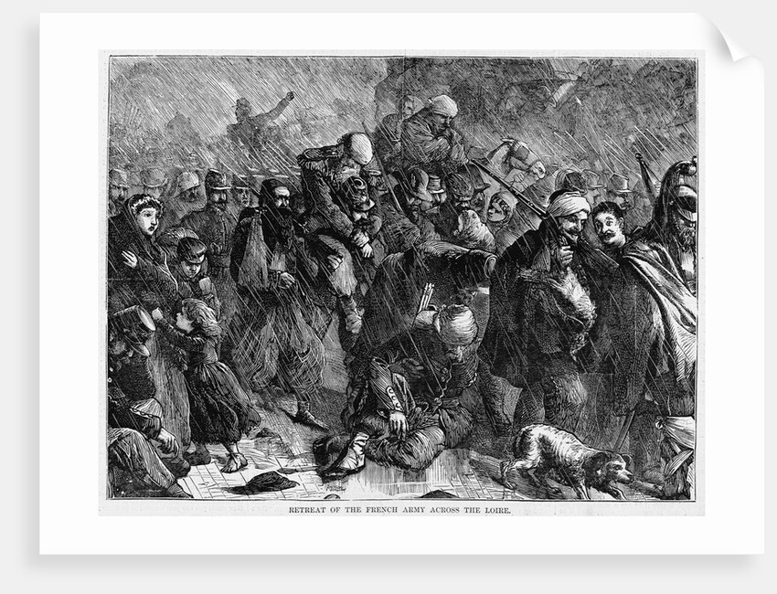 French Army in Retreat by Anonymous