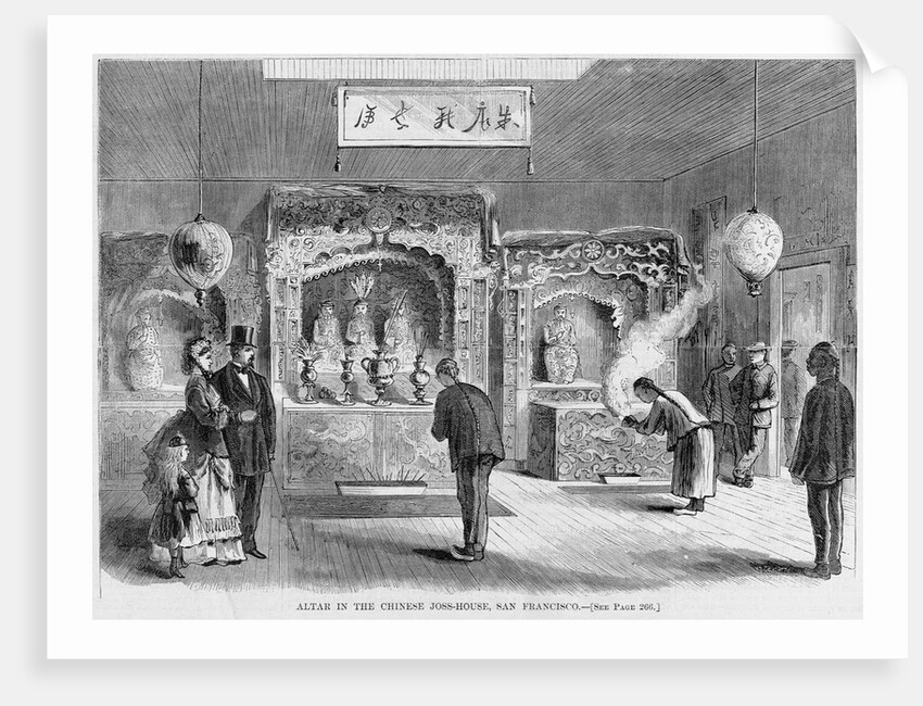 Chinese Shrine in San Francisco, California by Anonymous