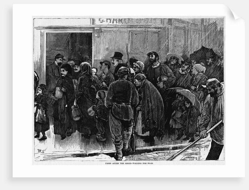 Parisians Waiting for Food by Anonymous