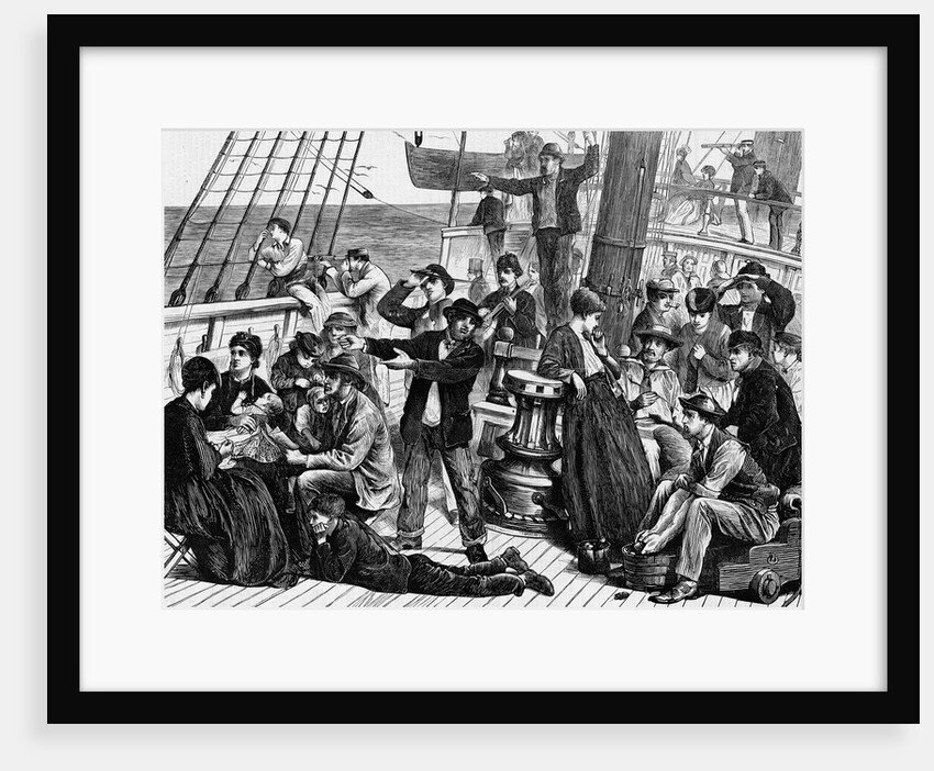 Deck of Emigrant Ship by Anonymous