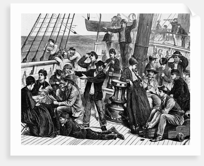 Deck of Emigrant Ship by Anonymous