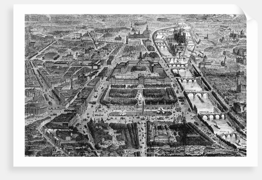 Aerial View of Paris, France by Anonymous