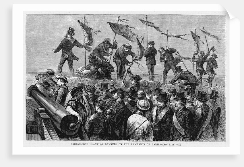 Freemasons During Paris Commune by Anonymous