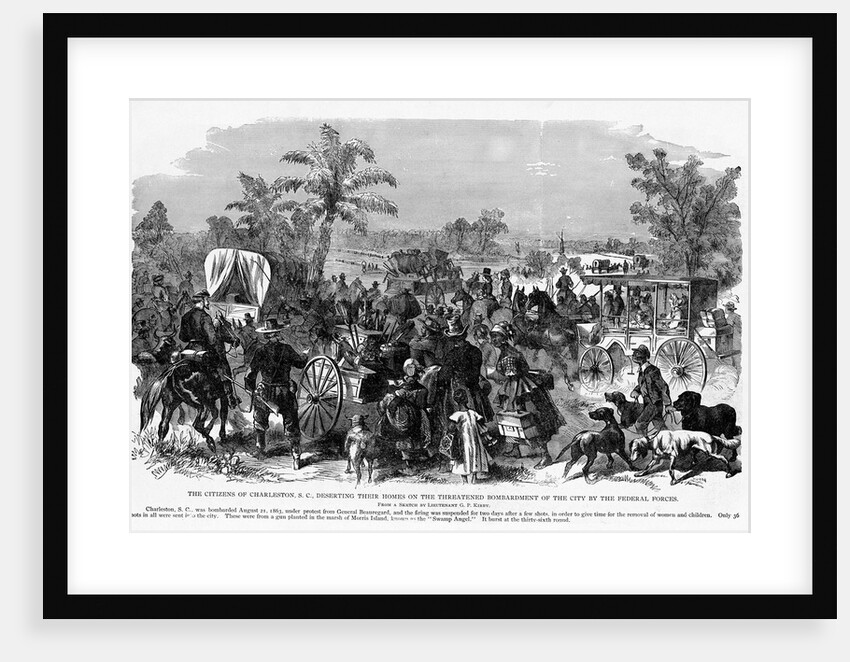 Confederate Citizens Flee by Anonymous