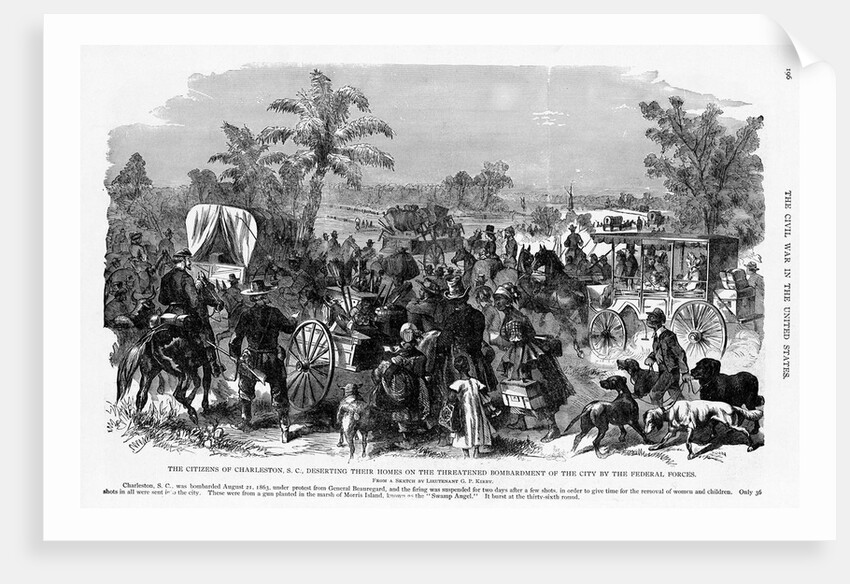 Confederate Citizens Flee by Anonymous