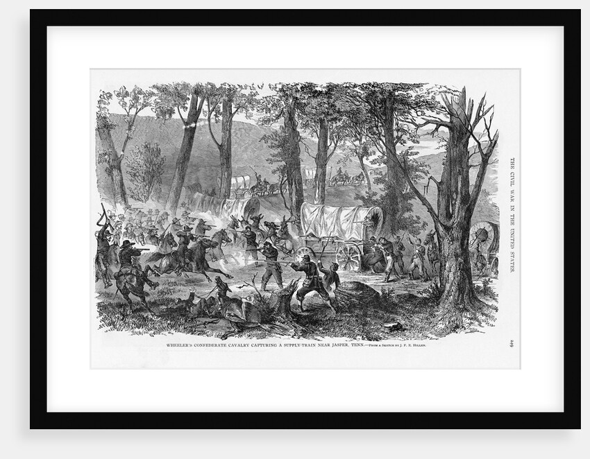 Confederate Cavalry Charge by Anonymous