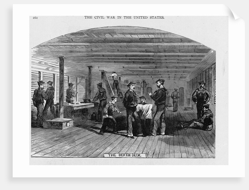 Interior of USS Montauk by Anonymous