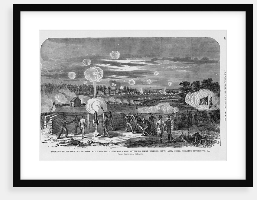 Union Artillery Barrage by Anonymous