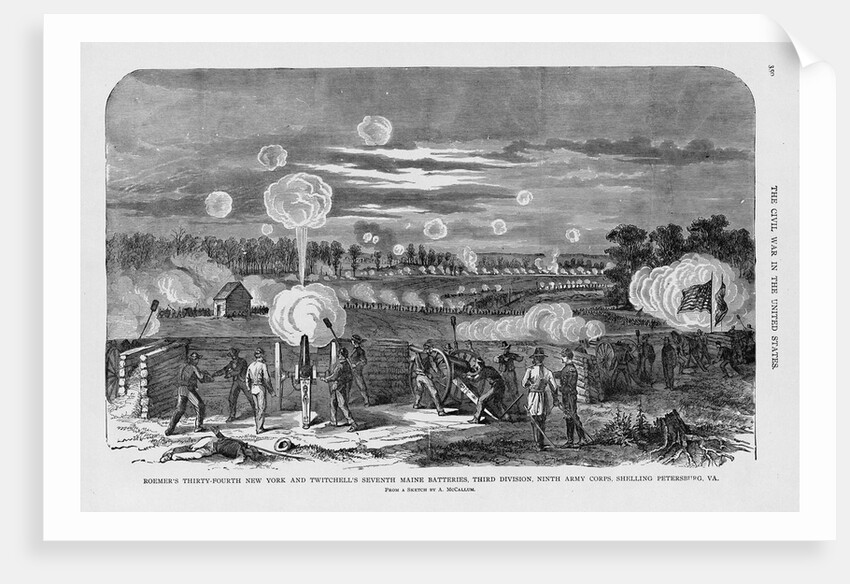 Union Artillery Barrage by Anonymous