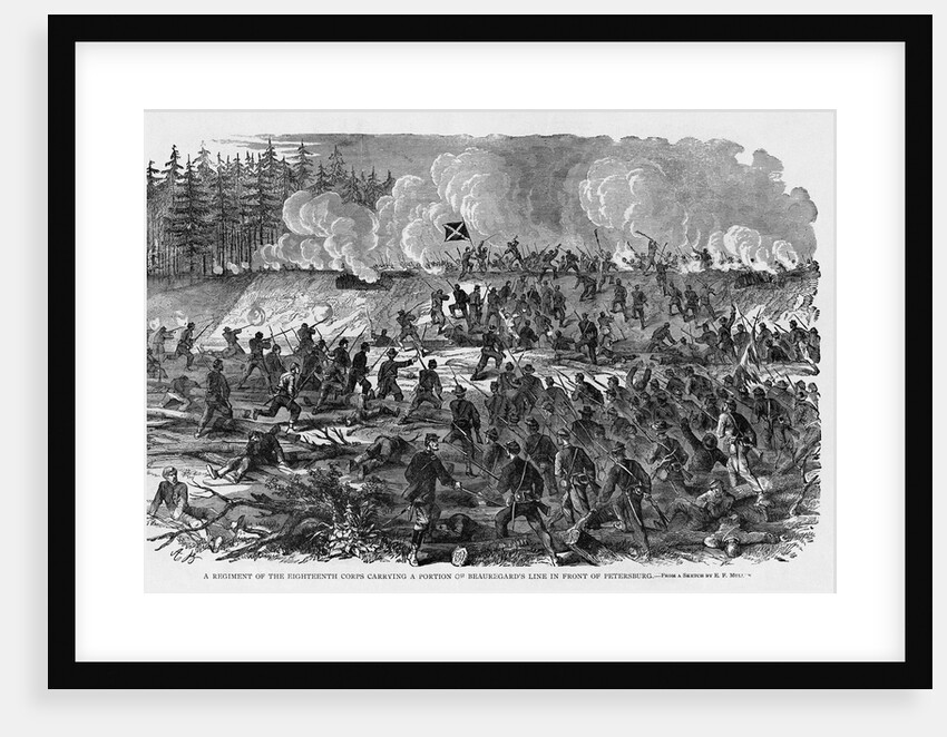 Civil War Infantry Assault by Anonymous