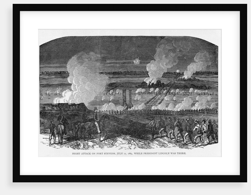 Night Attack on Fort Stevens, July 11, 1864 Illustration by Anonymous