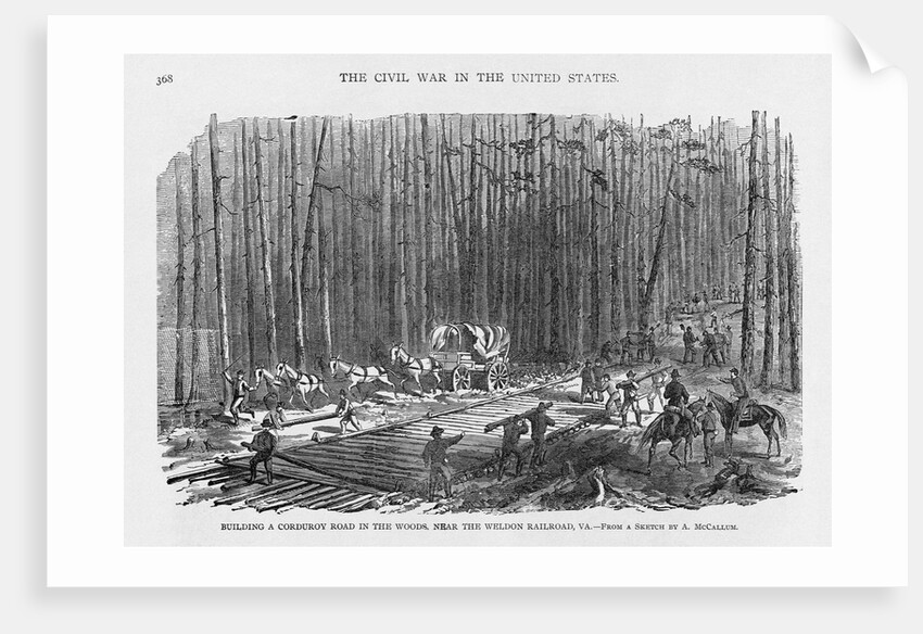 Building Road near Petersburg, Virginia by Anonymous
