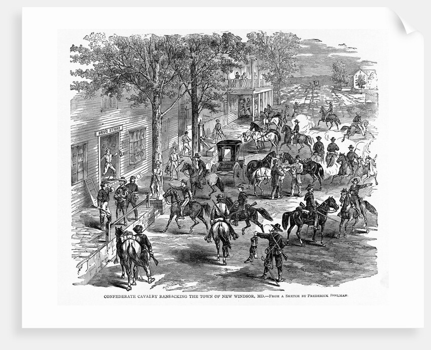 Confederate Cavalry Raid by Anonymous