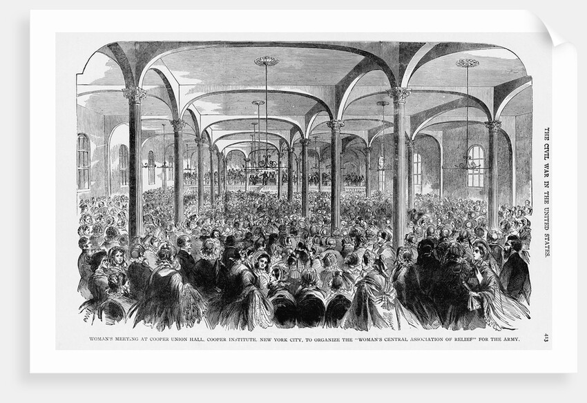 Meeting at Cooper Union Hall by Anonymous