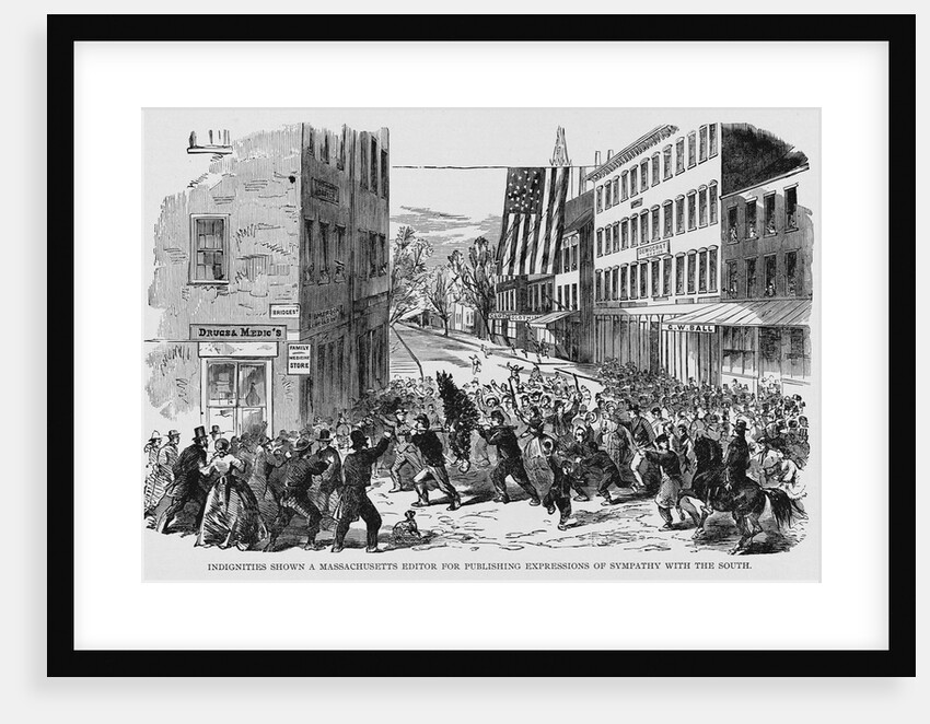Riot in Massachusetts by Anonymous