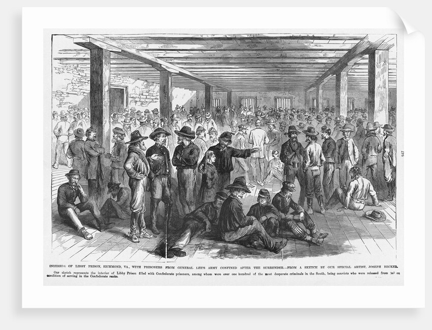 Interior of Libby Prison by Anonymous