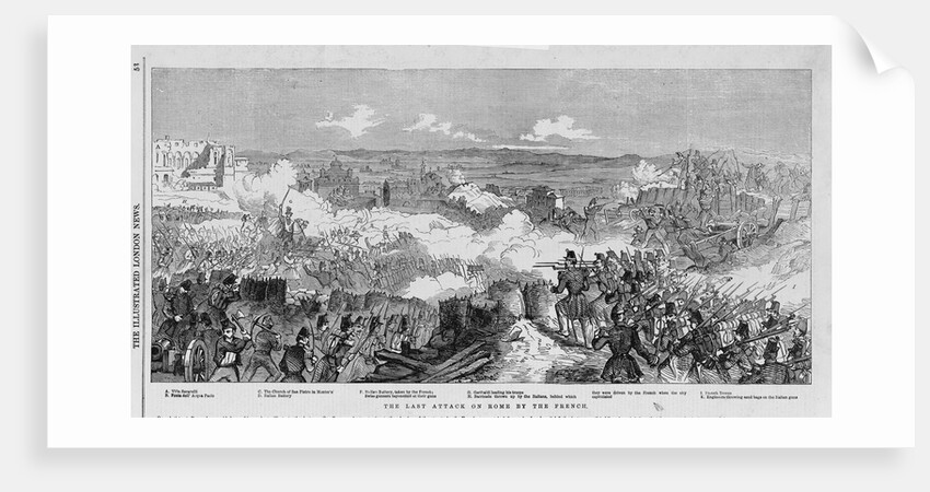 French Forces Assaulting Rome by Anonymous