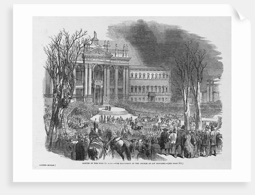 Return of Pius IX by Anonymous