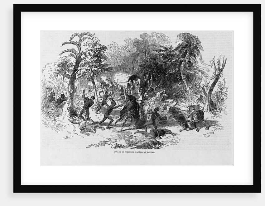 Africans Attack Wagon by Anonymous