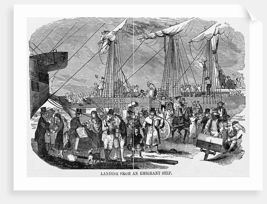 Emigrants Disembarking by Anonymous