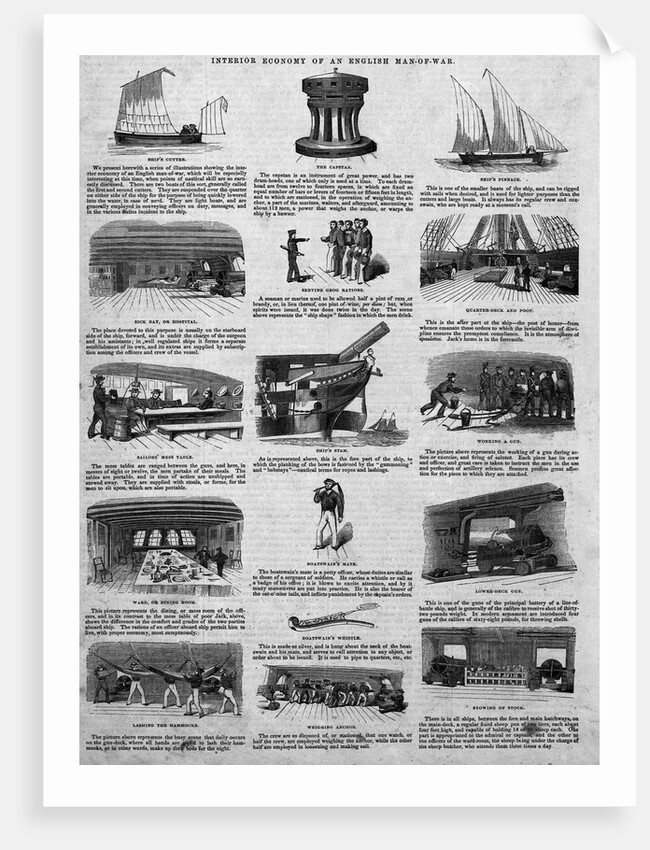 Views of a British Man-of-War by Anonymous