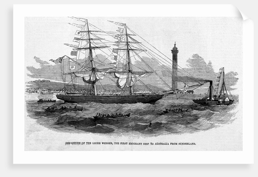 Departure of the Lizzie Webber by Anonymous