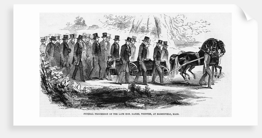Daniel Webster Funeral Procession by Anonymous