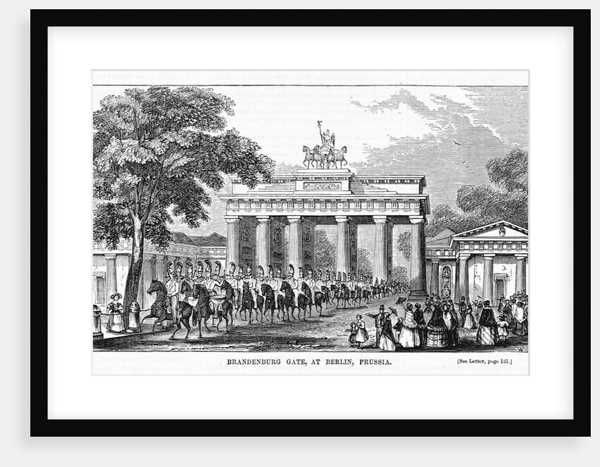 Troops at Brandenburg Gate by Anonymous