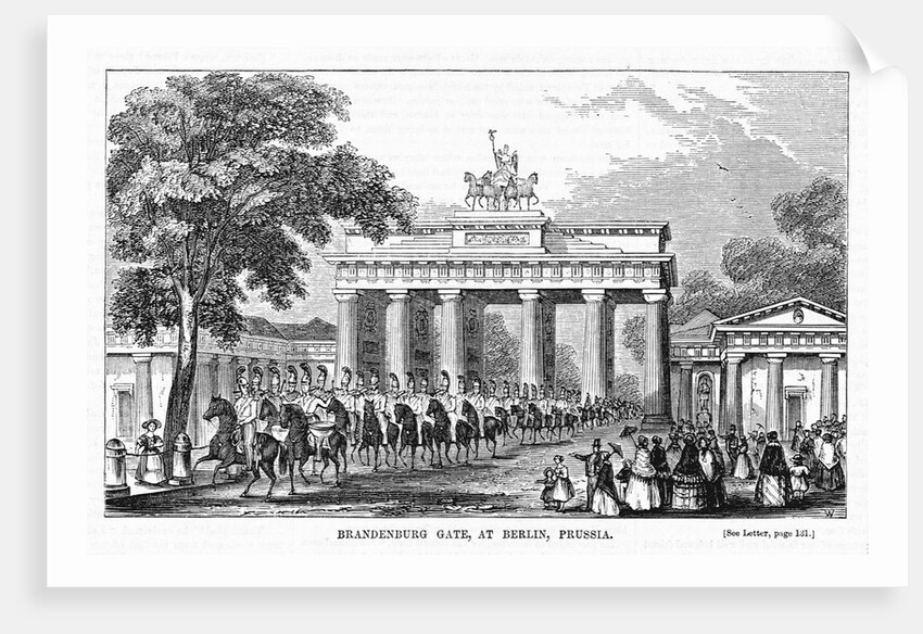 Troops at Brandenburg Gate by Anonymous