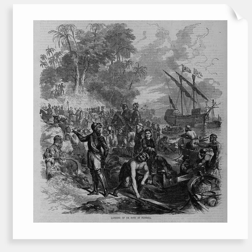 Landing of De Soto in Florida by Anonymous
