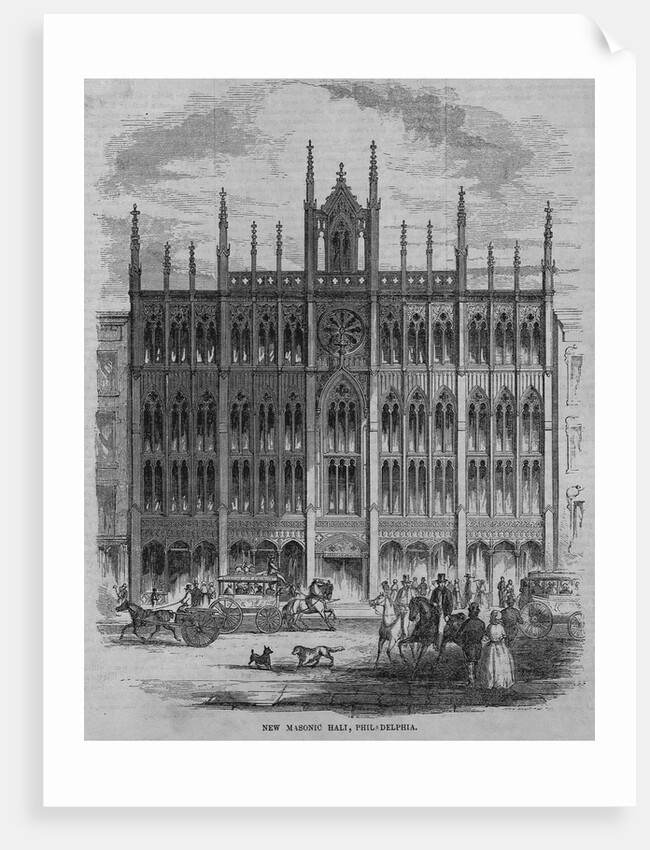 New Masonic Hall, Philadelphia by Anonymous