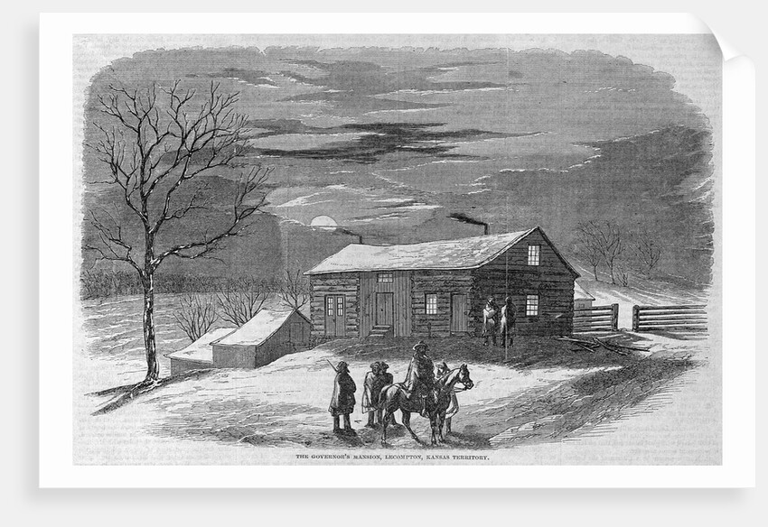 The Governor's Mansion, Lecompton, Kansas Territory by Anonymous